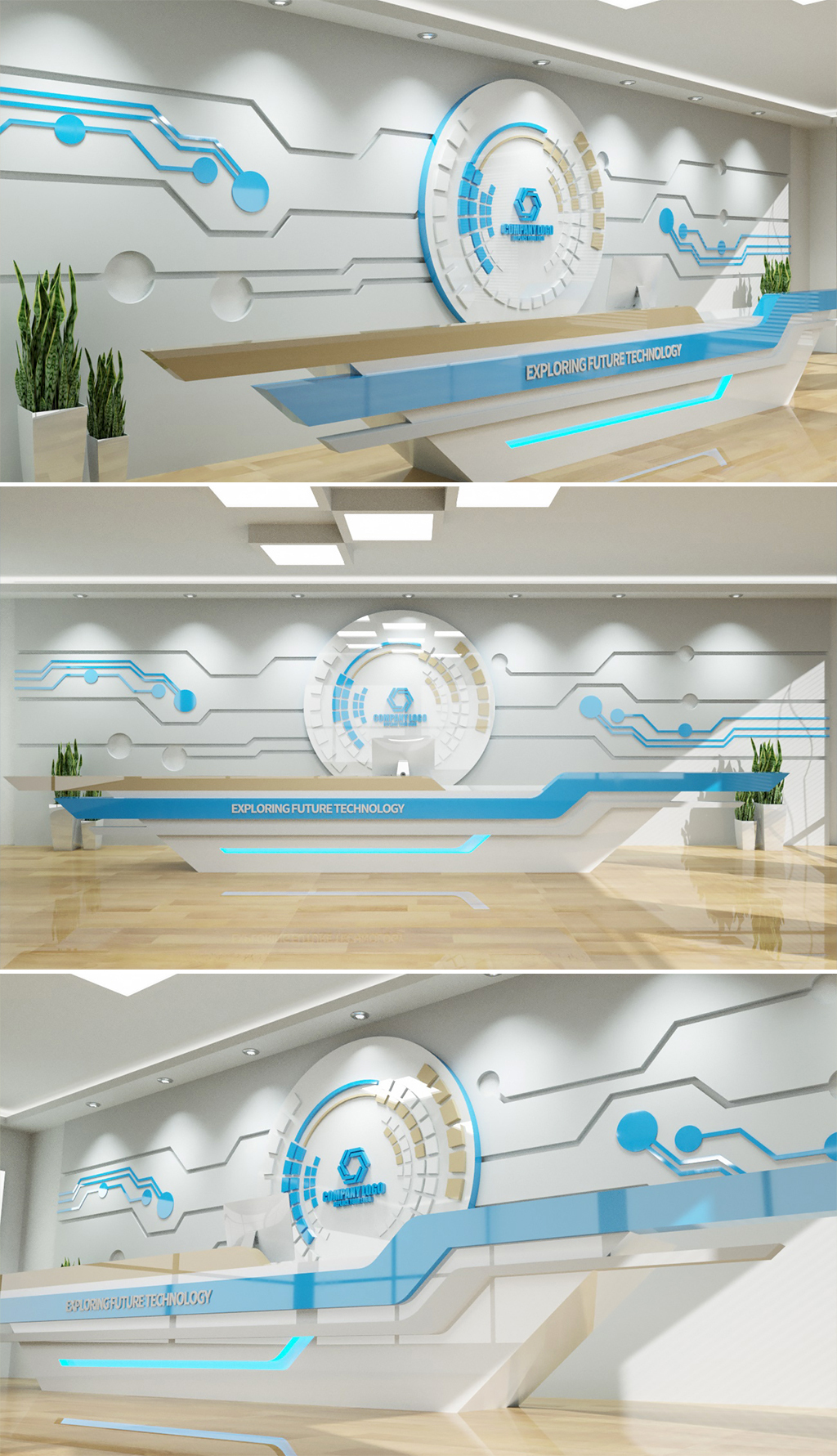 原創(chuàng)高端現(xiàn)代企業(yè)前臺形象墻公司大廳前臺背景墻設(shè)計(jì)-版權(quán)可商用